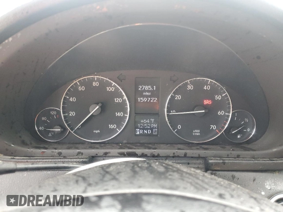 2007 Mercedes-Benz C 280 Luxury with VIN WDBRF92H37F931921, listed as a Copart auction lot 52728455 with 159,722 mi miles and Salvage title. Bid and sale history available at DreamBid. Image 9.