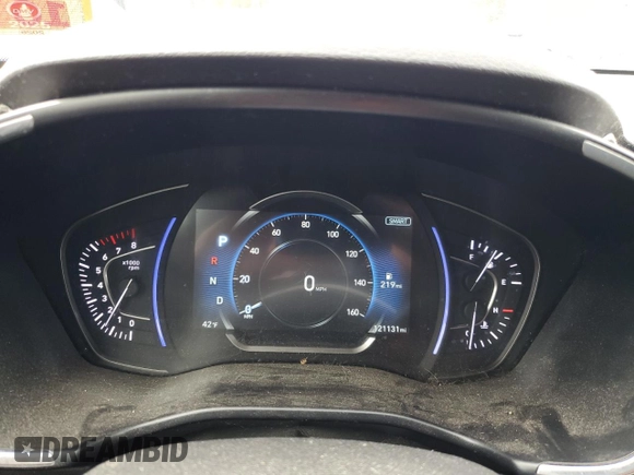 2019 Hyundai Santa Fe SEL with VIN 5NMS3CAD3KH008163, listed as a Copart auction lot 47119455 with 121,131 mi miles and Salvage Title. Bid and sale history available at carsss.com. Image 9.