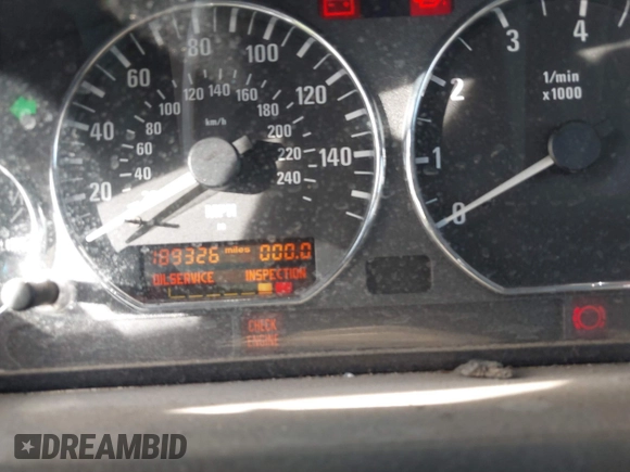1997 BMW 3 Series 1.9L with VIN 4USCH7327VLB83072, listed as a IAAI auction lot 41506184 with 189,326 mi miles. Bid and sale history available at carsss.com. Image 7.