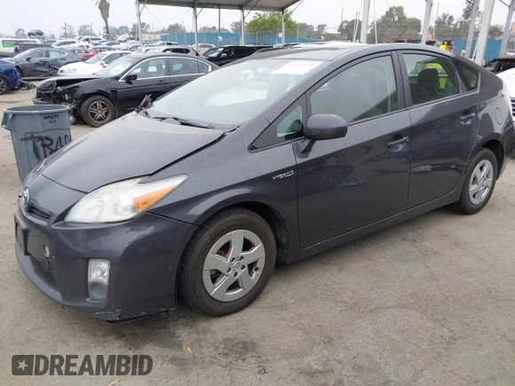 2010 Toyota Prius II with VIN JTDKN3DU7A0019672, listed as a IAAI auction lot 42160115 with 216,368 mi miles. Bid and sale history available at carsss.com. Image 2.
