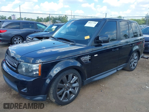 2012 Land Rover Range Rover Sport SC with VIN SALSH2E49CA720591, listed as a IAAI auction lot 40217754 with 122,643 mi miles. Bid and sale history available at carsss.com. Image 2.