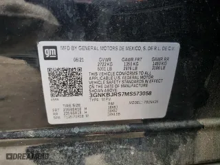 2021 Chevrolet Blazer LT with VIN 3GNKBJRS7MS573058, listed as a Copart auction lot 44967365 with 77,254 mi miles and Salvage Title. Bid and sale history available at carsss.com. Image 14.