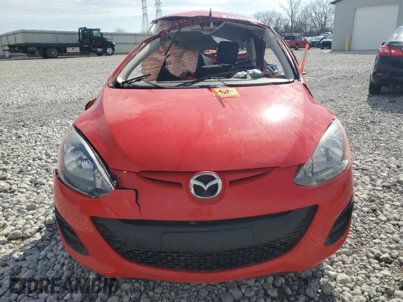 2014 Mazda 2 Sport with VIN JM1DE1KY2E0185106, listed as a Copart auction lot 47486205 with Not Provided miles and Salvage Title. Bid and sale history available at DreamBid. Image 5.