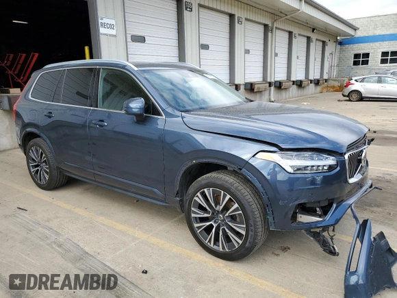 2020 Volvo XC90 Momentum with VIN YV4102PK8L1531384, listed as a Copart auction lot 50716725 with 76,389 mi miles and Salvage Title. Bid and sale history available at carsss.com. Image 4.