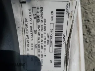 2000 Volvo S40 с VIN YV1VS255XYF542810, выставлен на аукционе Copart как лот 62570624 с пробегом 180 692 миль миль и Списание • Salvage title. История ставок и продаж доступна на DreamBid. Изображение 12.