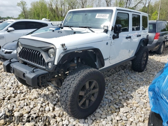 2014 Jeep Wrangler Unlimited Sahara z VIN 1C4HJWEG8EL257437, wystawiony jako Copart lot #55594695 z przebiegiem 157 575 mil mil oraz Czysty tytuł • Clean title. Historia ofert i sprzedaży dostępna na DreamBid. Obrazek 1.
