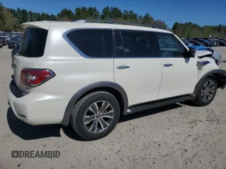2019 Nissan Armada SL z VIN JN8AY2NC4K9588967, wystawiony jako Copart lot #54489435 z przebiegiem 97 046 mil mil oraz Szkody całkowita. Historia ofert i sprzedaży dostępna na DreamBid. Obrazek 3.