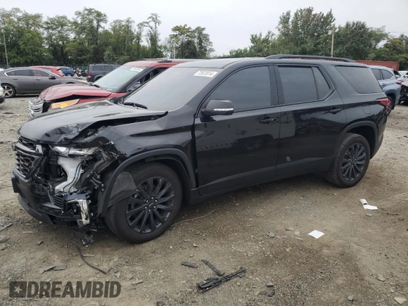 2022 Chevrolet Traverse RS with VIN 1GNEVJKW9NJ132407, listed as a Copart auction lot 72622014 with 89,314 mi miles and Salvage title. Bid and sale history available at DreamBid. Image 1.