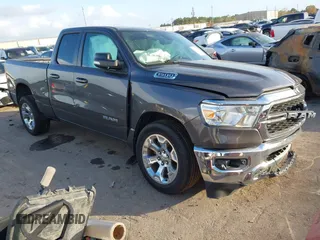 2022 Ram 1500 Big Horn with VIN 1C6RREBTXNN152855, listed as a IAAI auction lot 41117788 with 54,977 mi miles and . Bid and sale history available at DreamBid. Image 1.