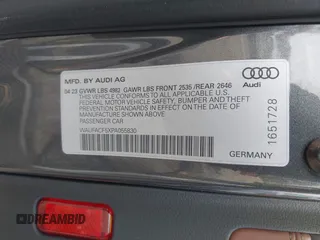 2023 Audi A5 Sportback S line Premium Plus with VIN WAUFACF5XPA055830, listed as a IAAI auction lot 41506151 with 10,562 mi miles. Bid and sale history available at carsss.com. Image 9.