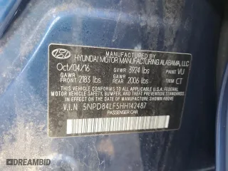 2017 Hyundai Elantra SE with VIN 5NPD84LF5HH142487, listed as a Copart auction lot 49611955 with 173,285 mi miles and Salvage Title. Bid and sale history available at carsss.com. Image 12.