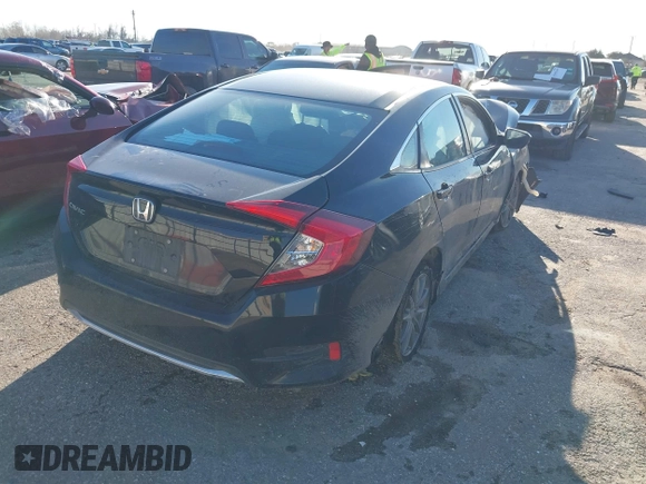 2020 Honda Civic Sedan LX with VIN 2HGFC2F65LH599276, listed as a IAAI auction lot 41656979 with 1 mi miles. Bid and sale history available at carsss.com. Image 4.