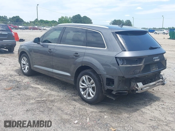 2019 Audi Q7 Premium Plus with VIN WA1LAAF78KD012598, listed as a IAAI auction lot 42340544 with 127,515 mi miles and . Bid and sale history available at DreamBid. Image 3.