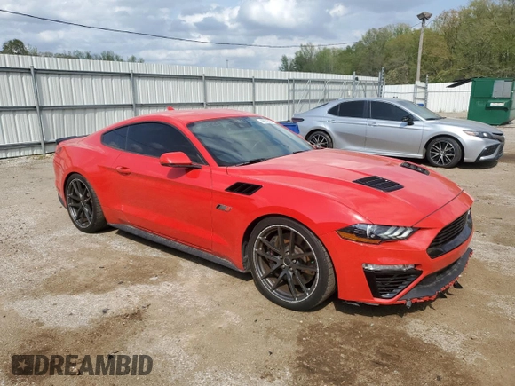 2022 Ford Mustang GT with VIN 1FA6P8CFXN5133725, listed as a Copart auction lot 49670535 with 37,297 mi miles and Salvage Title. Bid and sale history available at carsss.com. Image 4.