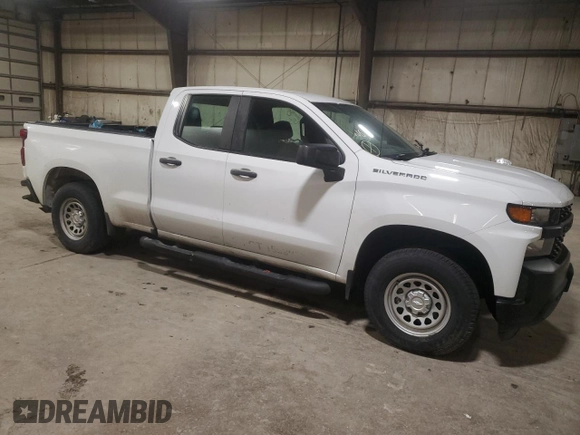 2021 Chevrolet Silverado 1500 Work Truck with VIN 1GCRYAEF2MZ107829, listed as a Copart auction lot 47402655 with 99,645 mi miles and Clean Title. Bid and sale history available at DreamBid. Image 4.
