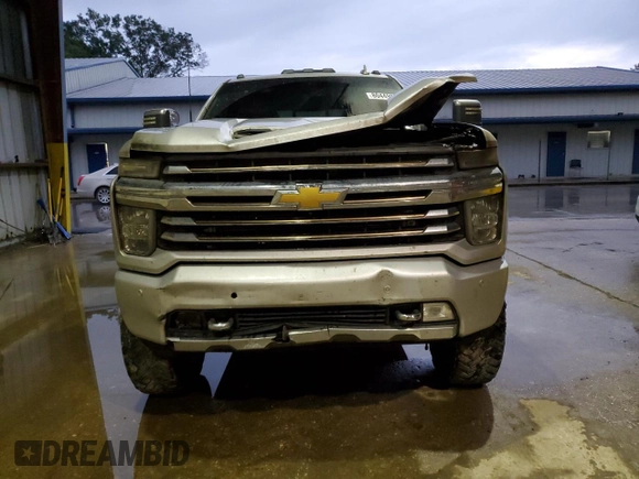 2022 Chevrolet Silverado 3500HD High Country with VIN 2GC4YVEY7N1210452, listed as a Copart auction lot 80449804 with 0 mi miles and Salvage Title. Bid and sale history available at carsss.com. Image 5.