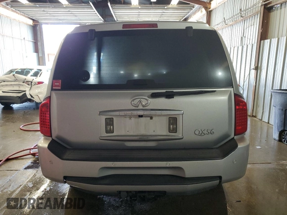 2008 Infiniti QX56 with VIN 5N3AA08C08N903198, listed as a Copart auction lot 54974815 with Not Provided miles and Clean Title. Bid and sale history available at DreamBid. Image 6.