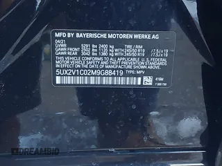 2021 BMW X4 xDrive30i with VIN 5UX2V1C02M9G88419, listed as a IAAI auction lot 41519669 with 41,252 mi miles. Bid and sale history available at carsss.com. Image 9.