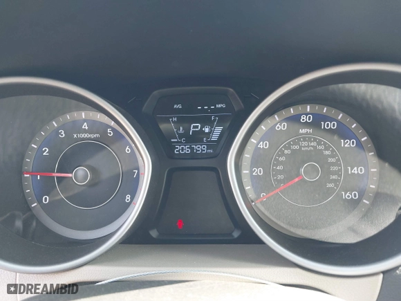 2014 Hyundai Elantra SE with VIN KMHDH4AE5EU101798, listed as a IAAI auction lot 41785753 with 206,799 mi miles. Bid and sale history available at carsss.com. Image 7.