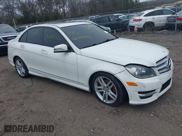 2012 Mercedes-Benz C-Class C 300 Sport with VIN WDDGF8BB2CF878126, listed as a IAAI auction lot 41927688 with 999,999 mi miles. Bid and sale history available at carsss.com. Image 1.