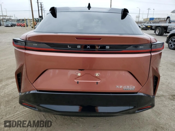 2024 Lexus RZ 450e Premium with VIN JTJAAAAB0RA024522, listed as a Copart auction lot 53356995 with 885 mi miles and Salvage title. Bid and sale history available at DreamBid. Image 6.