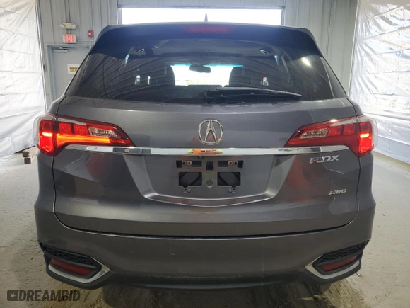 2017 Acura RDX with VIN 5J8TB4H39HL020918, listed as a Copart auction lot 52717695 with 107,124 mi miles and Clean Title. Bid and sale history available at carsss.com. Image 6.