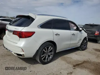 2019 Acura MDX Advance with VIN 5J8YD3H91KL002077, listed as a Copart auction lot 45039805 with Not Provided miles and Salvage Title. Bid and sale history available at DreamBid. Image 3.