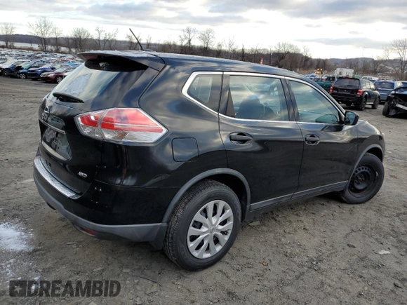 2016 Nissan Rogue SV with VIN KNMAT2MV6GP651437, listed as a Copart auction lot 41403585 with 189,693 mi miles and Salvage Title. Bid and sale history available at carsss.com. Image 3.