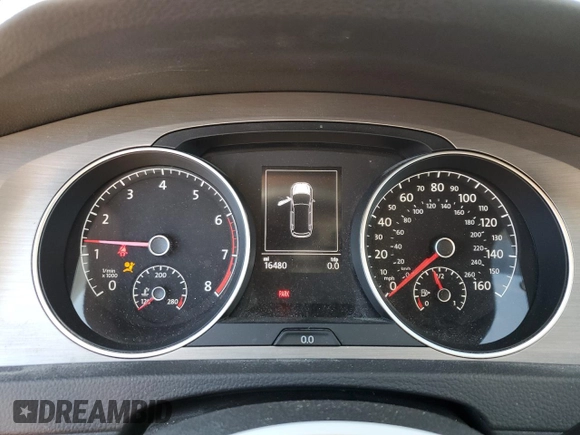 2017 Volkswagen Golf SportWagen S with VIN 3VWC17AU9HM511376, listed as a Copart auction lot 76780114 with 16,480 mi miles and Salvage Title. Bid and sale history available at carsss.com. Image 9.