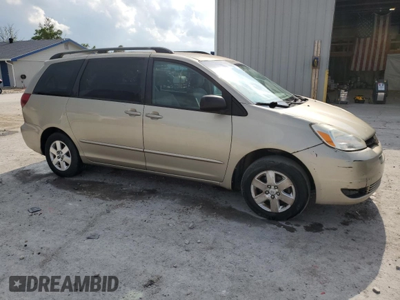 2005 Toyota Sienna CE с VIN 5TDZA23C35S240699, выставлен на аукционе Copart как лот 57144095 с пробегом 278 344 миль миль и Списание • Salvage title. История ставок и продаж доступна на DreamBid. Изображение 4.