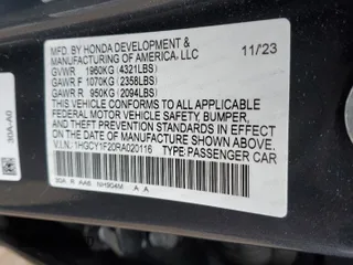 2024 Honda Accord LX z VIN 1HGCY1F20RA020116, wystawiony jako Copart lot #43145765 z przebiegiem Nie podano mil oraz Szkoda całkowita • Salvage title. Historia ofert i sprzedaży dostępna na DreamBid. Obrazek 12.