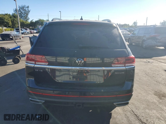 2022 Volkswagen Atlas SE with VIN 1V2JR2CAXNC529065, listed as a Copart auction lot 47360925 with 88,277 mi miles and Salvage title. Bid and sale history available at DreamBid. Image 6.