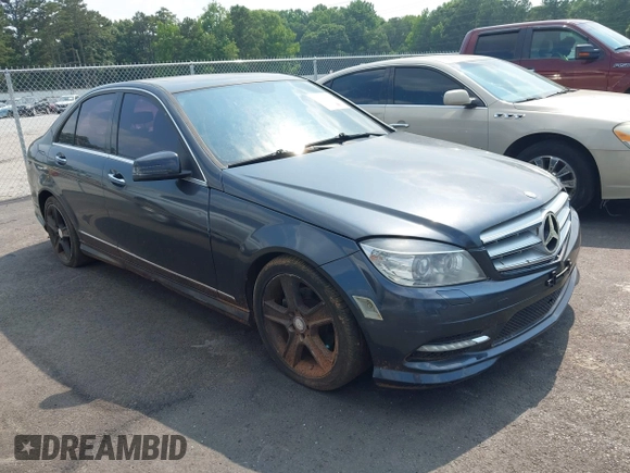 2011 Mercedes-Benz C 300 Sport with VIN WDDGF8BB6BR145705, listed as a IAAI auction lot 42325704 with 140,361 mi miles and . Bid and sale history available at DreamBid. Image 1.