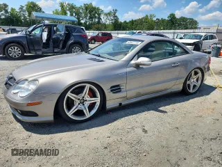 2003 Mercedes-Benz SL 500 with VIN WDBSK75F63F037482, listed as a Copart auction lot 63637715 with 57,400 mi miles and Clean title. Bid and sale history available at DreamBid. Image 1.
