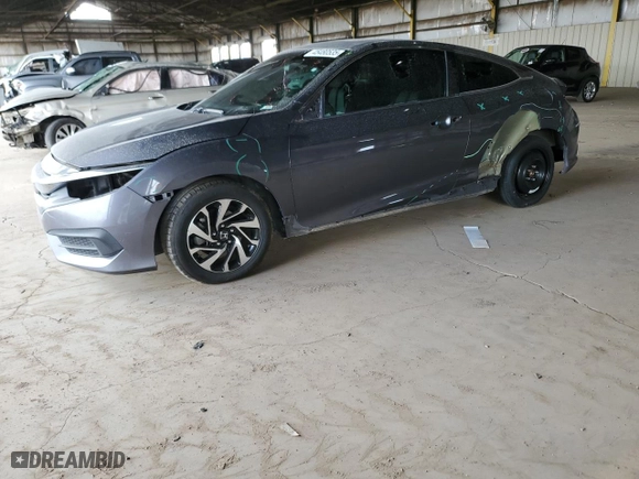 2017 Honda Civic Coupe LX-P with VIN 2HGFC4B08HH307141, listed as a Copart auction lot 45480535 with 118,492 mi miles and Salvage Title. Bid and sale history available at carsss.com. Image 1.