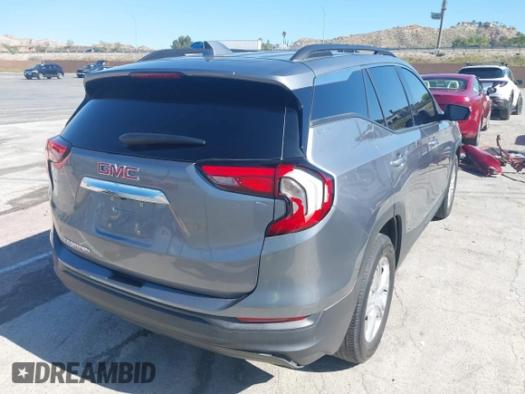 2020 GMC Terrain SLE with VIN 3GKALMEV0LL110856, listed as a IAAI auction lot 42110806 with 54,663 mi miles and . Bid and sale history available at carsss.com. Image 4.