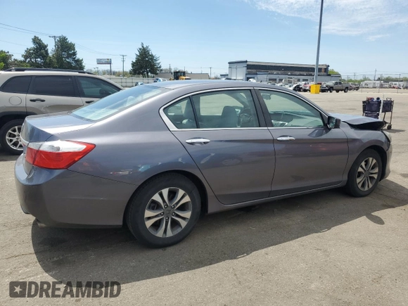 2015 Honda Accord LX with VIN 1HGCR2F38FA197357, listed as a Copart auction lot 54096215 with 289,796 mi miles and Salvage Title. Bid and sale history available at carsss.com. Image 3.