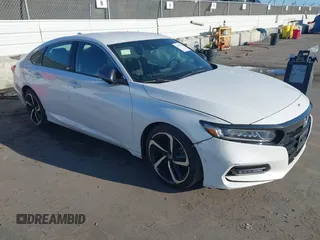 2019 Honda Accord Sport with VIN 1HGCV1F37KA093412, listed as a IAAI auction lot 41755370 with 83,082 mi miles and . Bid and sale history available at DreamBid. Image 1.
