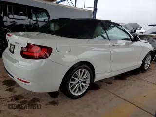 2016 BMW 2 Series 228i with VIN WBA1K9C54GV710166, listed as a Copart auction lot 48294275 with 0 mi miles and Salvage Title. Bid and sale history available at carsss.com. Image 3.