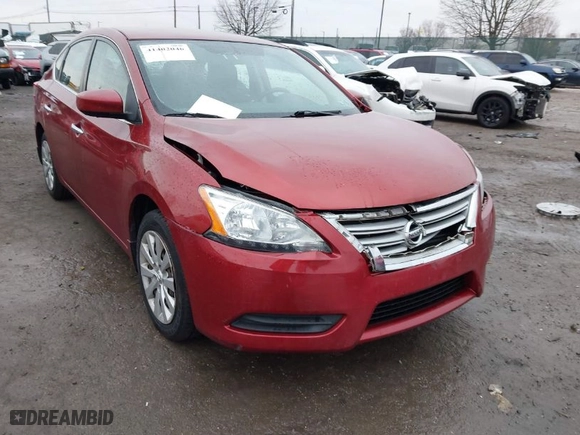 2015 Nissan Sentra SV with VIN 3N1AB7AP6FY320508, listed as a IAAI auction lot 41402046 with 1 mi miles. Bid and sale history available at carsss.com. Image 11.
