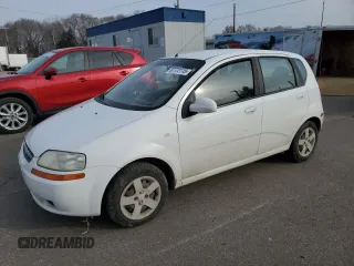 2005 Chevrolet Aveo LS with VIN KL1TD62655B441051, listed as a Copart auction lot 87772115 with Not provided miles and Non repairable. Bid and sale history available at DreamBid. Image 1.