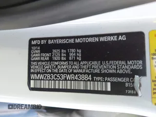 2015 MINI Countryman z VIN WMWZB3C53FWR43884, wystawiony jako IAAI lot #41296213 z przebiegiem 111 934 mil mil oraz . Historia ofert i sprzedaży dostępna na DreamBid. Obrazek 9.