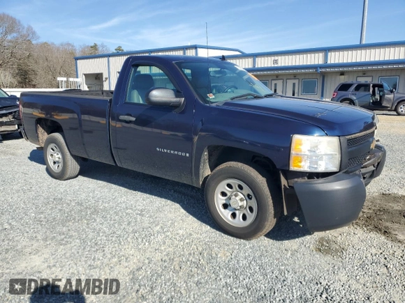 2009 Chevrolet Silverado 1500 Work Truck with VIN 1GCEC14X59Z189974, listed as a Copart auction lot 43809405 with 195,331 mi miles and Salvage Title. Bid and sale history available at DreamBid. Image 4.
