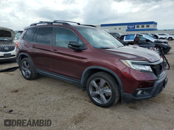 2019 Honda Passport Touring с VIN 5FNYF8H97KB016820, выставлен на аукционе Copart как лот 61562855 с пробегом 41 772 миль миль и Списание • Salvage title. История ставок и продаж доступна на DreamBid. Изображение 4.