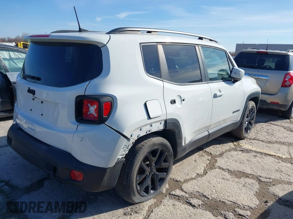 2018 Jeep Renegade Altitude with VIN ZACCJABBXJPH96654, listed as a IAAI auction lot 39966885 with 109,750 mi miles and . Bid and sale history available at DreamBid. Image 4.