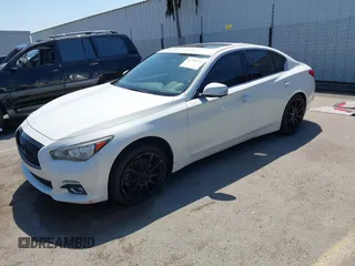 2015 Infiniti Q50 Premium with VIN JN1BV7AP8FM333176, listed as a IAAI auction lot 41990285 with 160,458 mi miles. Bid and sale history available at carsss.com. Image 18.