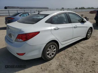 2013 Hyundai Accent GLS with VIN KMHCT4AE6DU536824, listed as a Copart auction lot 54086655 with 134,311 mi miles and Clean Title. Bid and sale history available at carsss.com. Image 3.