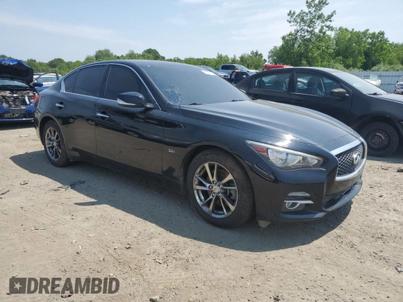2017 Infiniti Q50 Premium with VIN JN1EV7AR0HM838405, listed as a Copart auction lot 60881265 with 87,384 mi miles and Clean title. Bid and sale history available at DreamBid. Image 4.