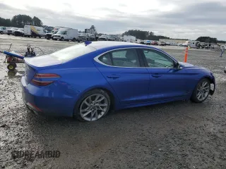 2022 Genesis G70 2.0T with VIN KMTG34TA9NU095855, listed as a Copart auction lot 86511574 with 65,619 mi miles and Salvage Title. Bid and sale history available at DreamBid. Image 3.