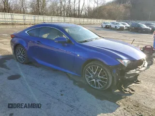 2015 Lexus RC 350 F Sport with VIN JTHSE5BC2F5003278, listed as a Copart auction lot 49997085 with 100,204 mi miles and Salvage title. Bid and sale history available at DreamBid. Image 4.